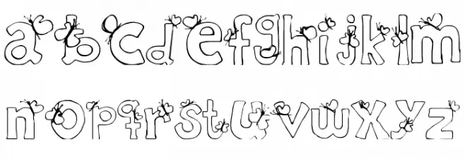 Ryp childC Font LOWERCASE