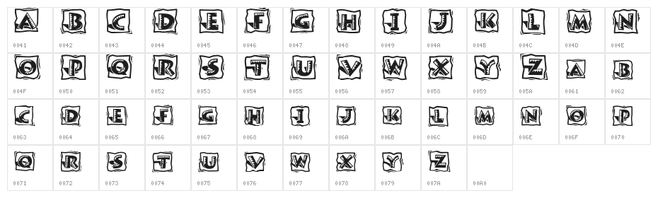 Ryp fiestaB Character Map