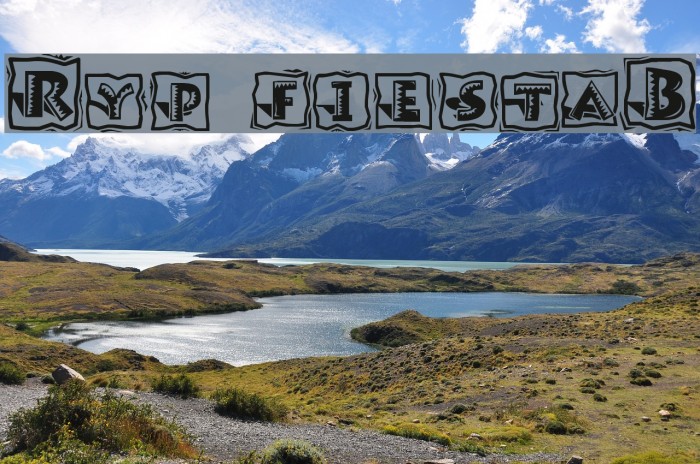 Ryp fiestaB Font examples