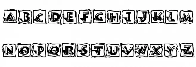 Ryp fiestaB Caratteri MINUSCOLO