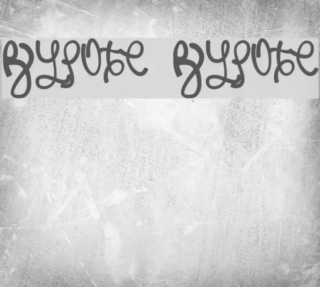 Rypote Rypote Font examples