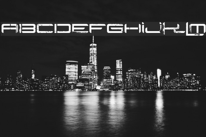 Rysky Lines Font examples