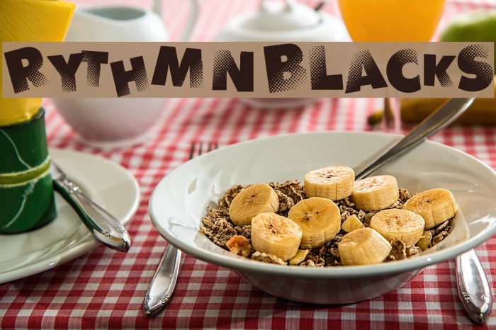 Rythm N Blacks Font examples