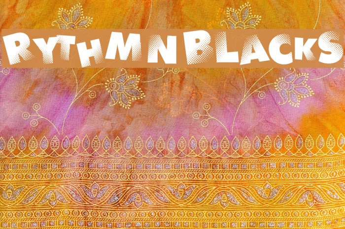 Rythm N Blacks Font examples