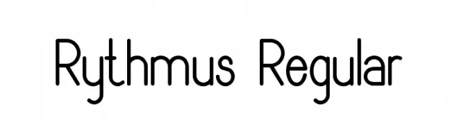 Rythmus Regular  Скачать бесплатные шрифты
