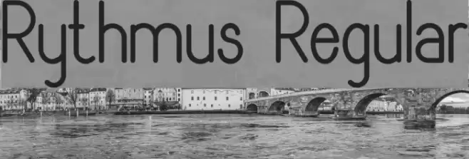 Rythmus Regular Font examples