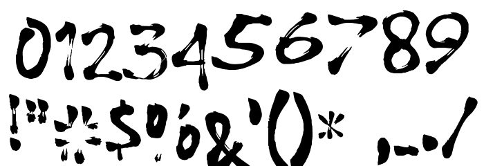 Ryujin Attack Font OTHER CHARS