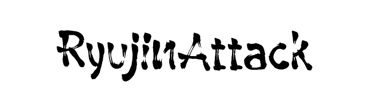 Ryujin Attack  font caratteri gratis