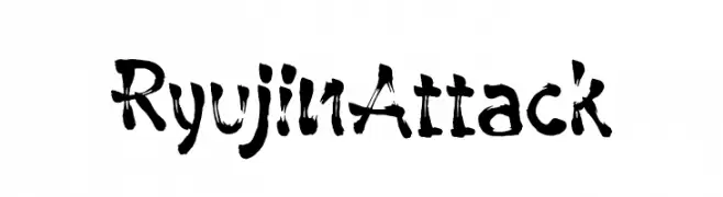 Ryujin Attack  Frei Schriftart Herunterladen