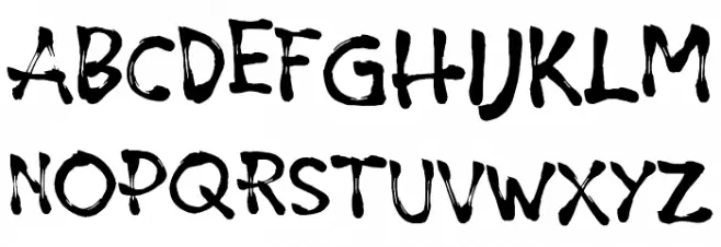 Ryujin Attack Schriftart Groß