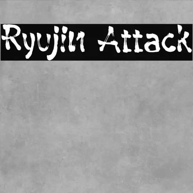 Ryujin Attack Font examples