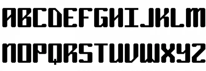 Ryuker BRK フォント 大文字