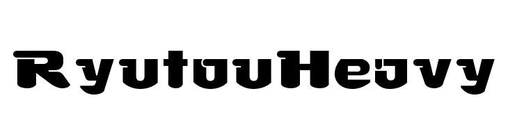 Ryutou Heavy  font caratteri gratis