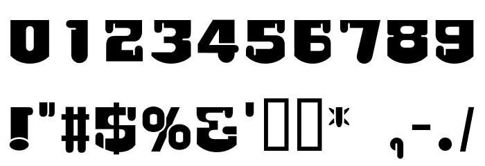 Ryutou Heavy フォント その他の文字