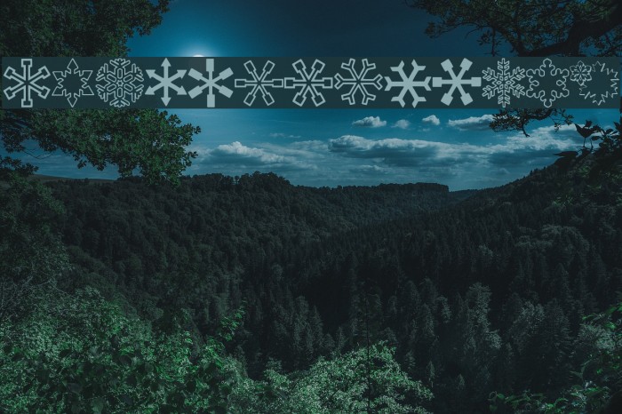 ryp_sflake8 Font examples