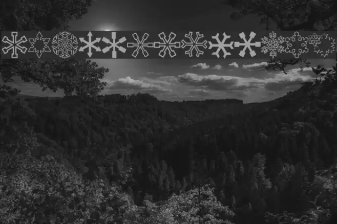 ryp_sflake8 Font examples