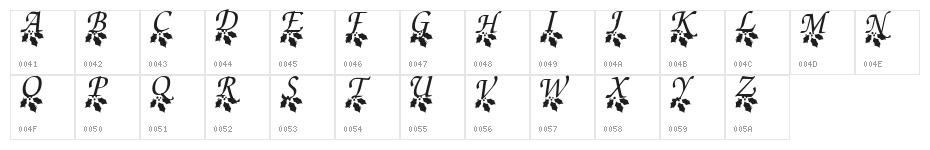 ryp_xmascaps1 Character Map