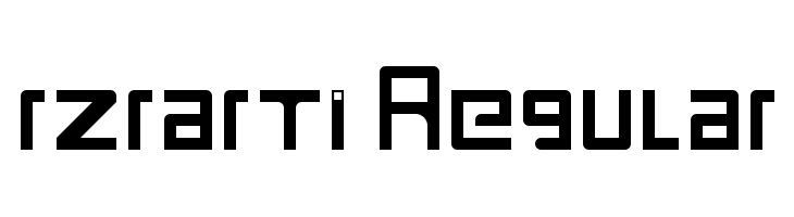 rzrarti Regular  Fuentes Gratis Descargar