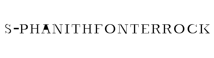 S-PHANITH FONTER ROCK  لخطوط تنزيل