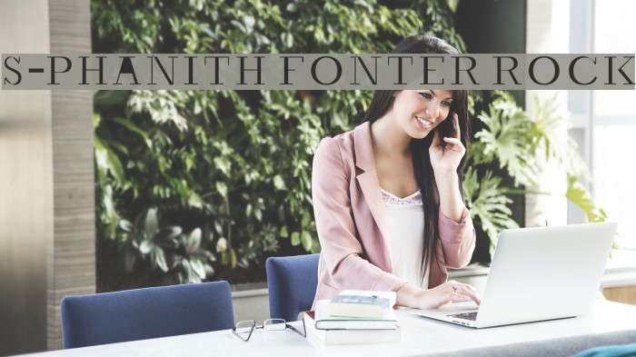 S-PHANITH FONTER ROCK Font examples