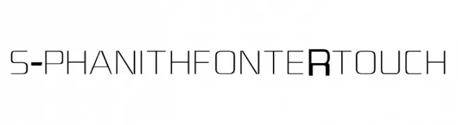 S-PHANITH FONTER TOUCH  Frei Schriftart Herunterladen