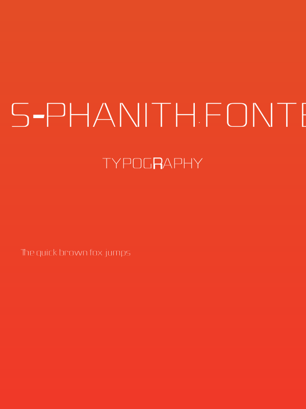S-PHANITH FONTER TOUCH Poster
