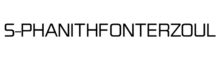 S-PHANITH FONTER ZOUL फ़ॉन्ट