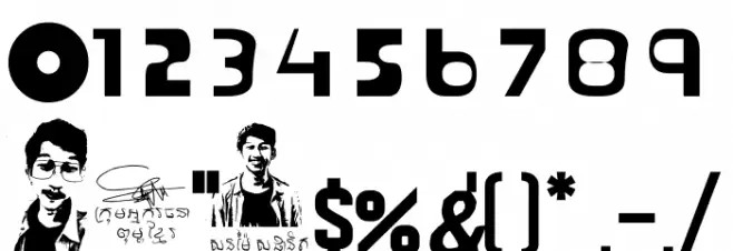 S-PHANITH FONTER ZZ Font Alte caractere