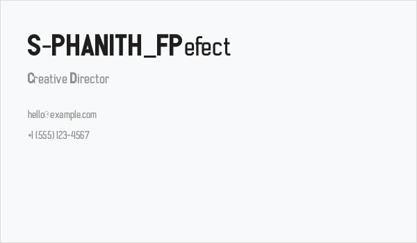 S-PHANITH_FPefect Business Card