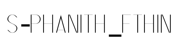 S-PHANITH_FTHIN  免费字体下载