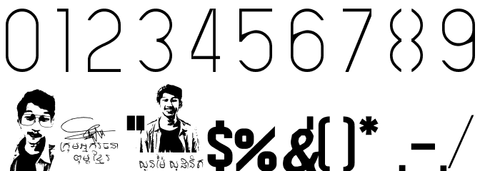 S-PHANITH_FTHIN Font OTHER CHARS