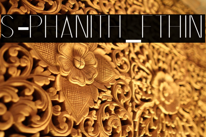 S-PHANITH_FTHIN Font examples