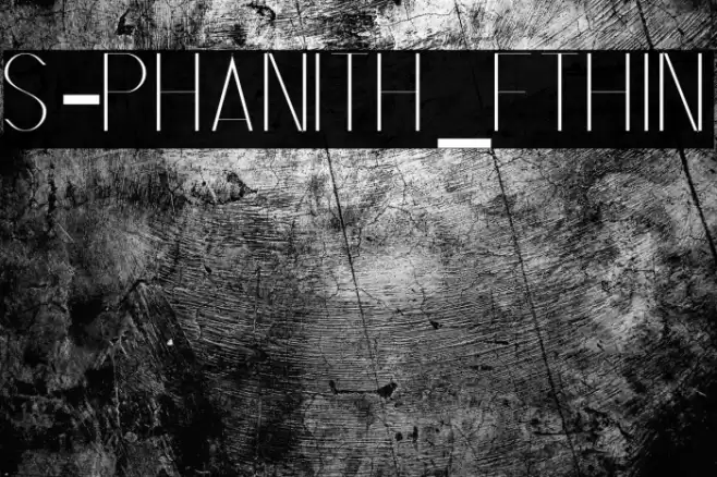 S-PHANITH_FTHIN Шрифта examples