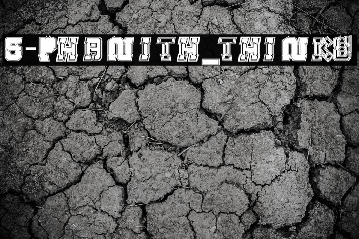 S-PHANITH_THINKE Font examples