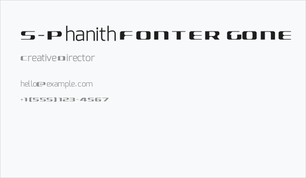 S-Phanith FONTER GONE Business Card