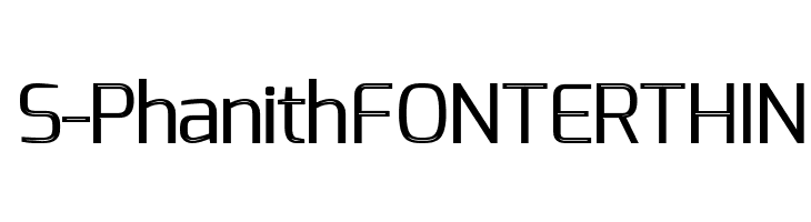 S-Phanith FONTER THIN Font