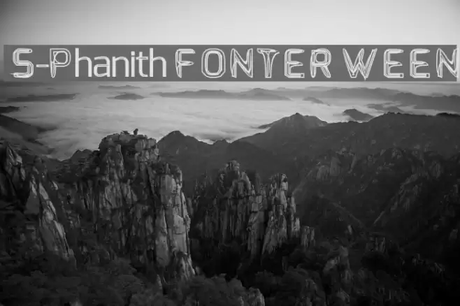 S-Phanith FONTER WEEN Font examples