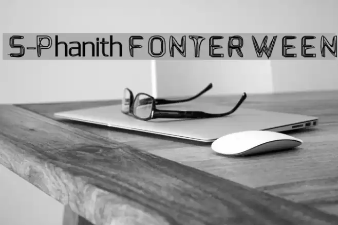 S-Phanith FONTER WEEN Font examples