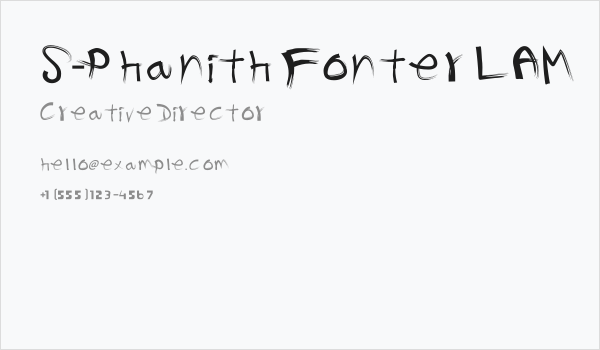 S-Phanith Fonter LAM Business Card