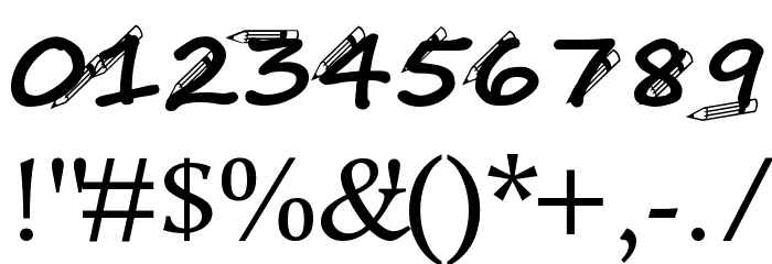 S-Phanith14 KH PENCIL Font OTHER CHARS