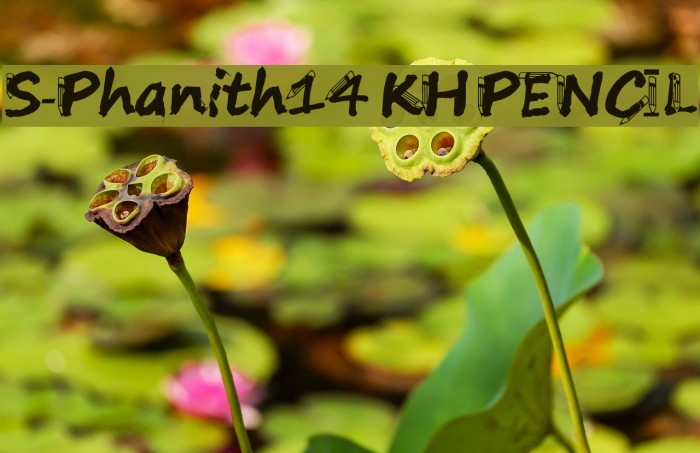S-Phanith14 KH PENCIL Font examples
