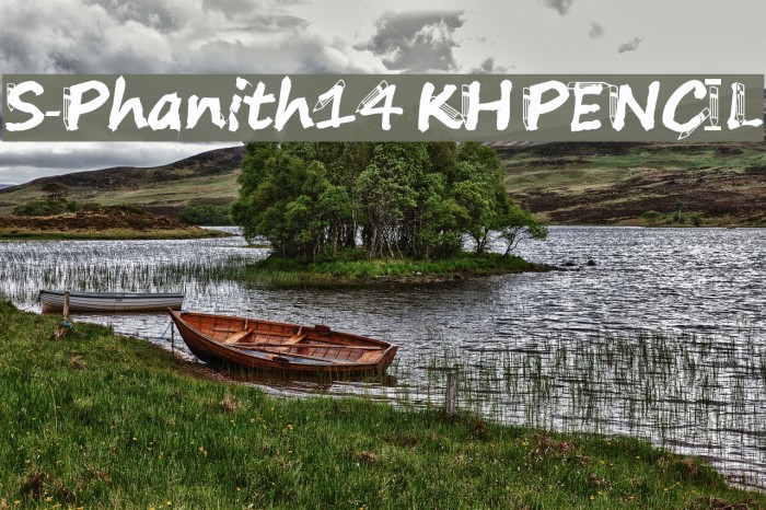 S-Phanith14 KH PENCIL Font examples
