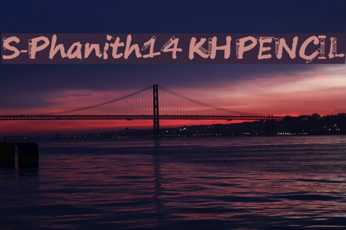 S-Phanith14 KH PENCIL Font examples