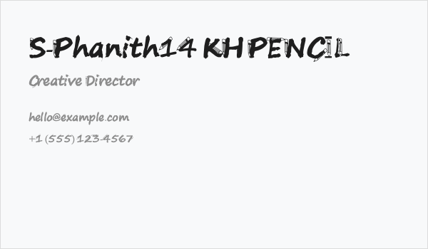 S-Phanith14 KH PENCIL Business Card