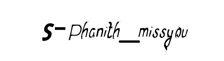 S-Phanith_miss you Caratteri