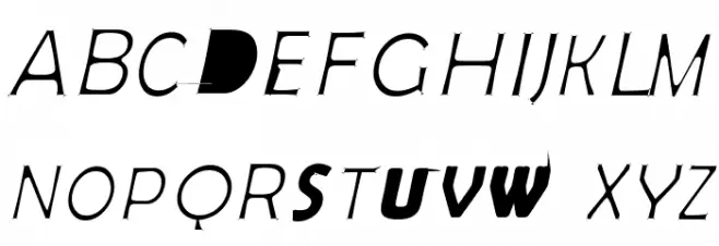 S-Phanith_miss you Font UPPERCASE