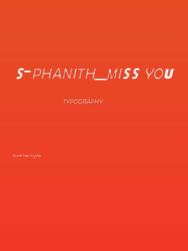 S-Phanith_miss you Poster