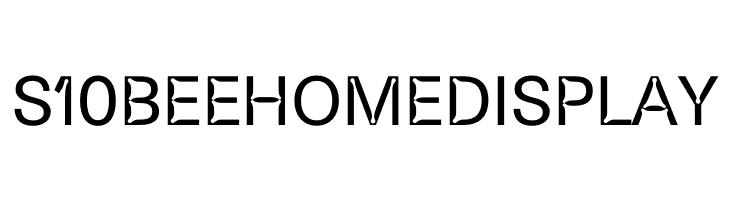 S10 Beehome Display  Frei Schriftart Herunterladen