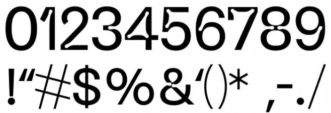 S10 Beehome Display Font OTHER CHARS