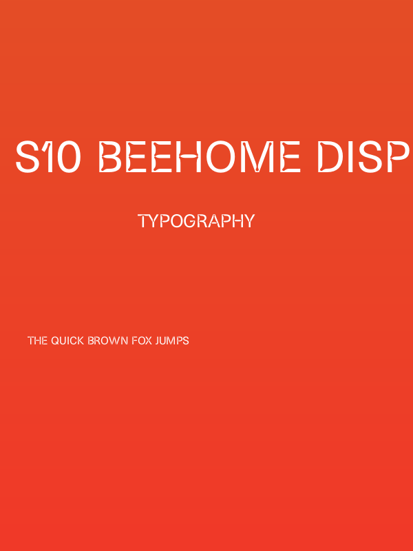 S10 Beehome Display Poster